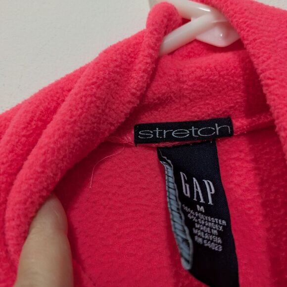 GAP Neon Pink Fleece Turtleneck Sweater, Women's Medium - Picture 4 of 9